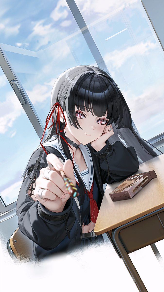 This is a pixiv picture whose title is 🥢.