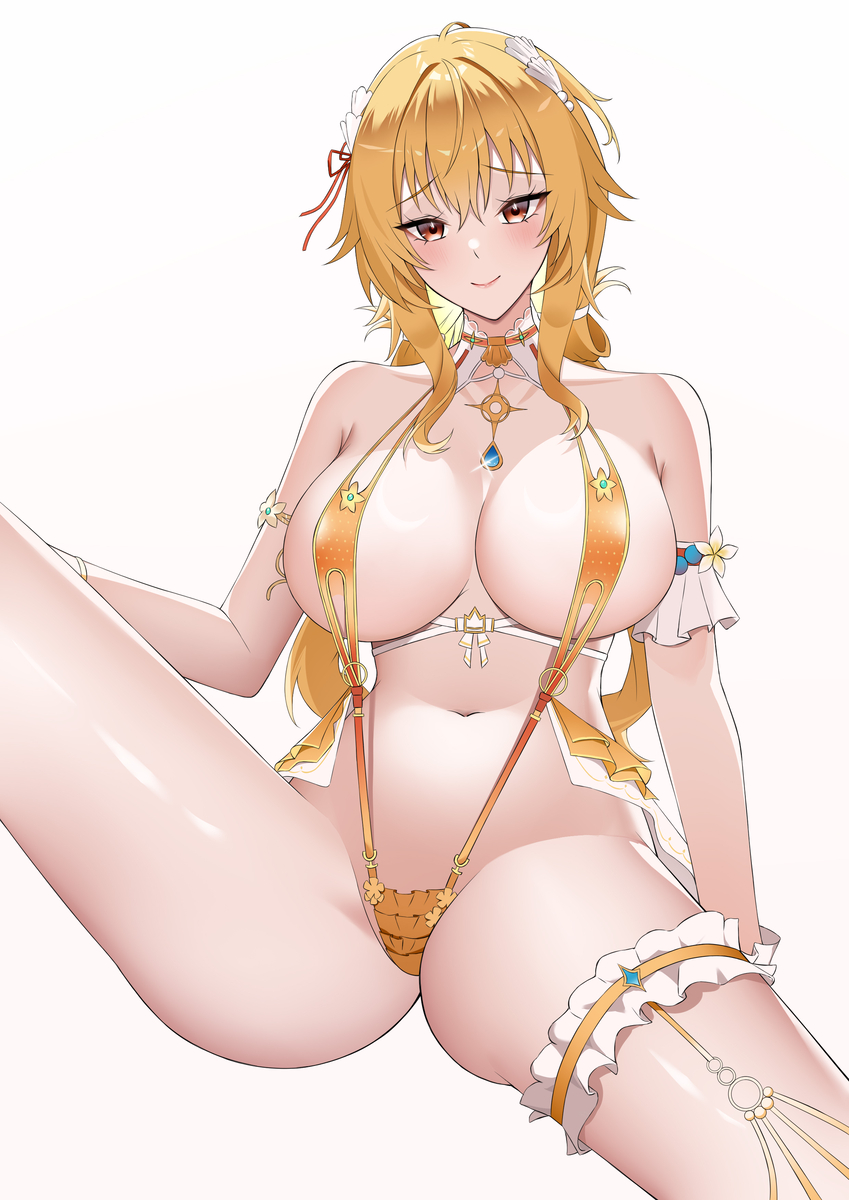 This is a pixiv picture whose title is 水着ファニー.