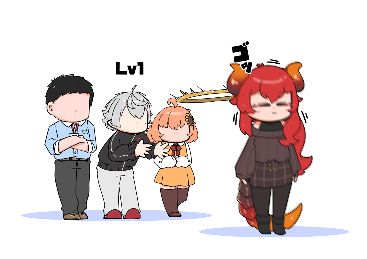 This is a pixiv picture whose title is 輪投げレベル.