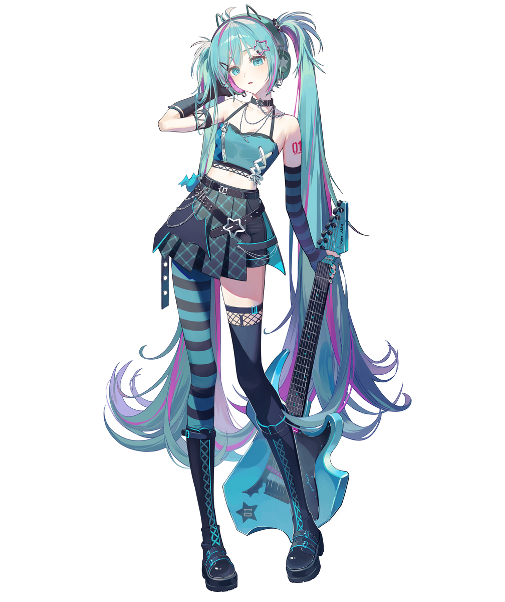 This is a pixiv picture whose title is 🖤💙.