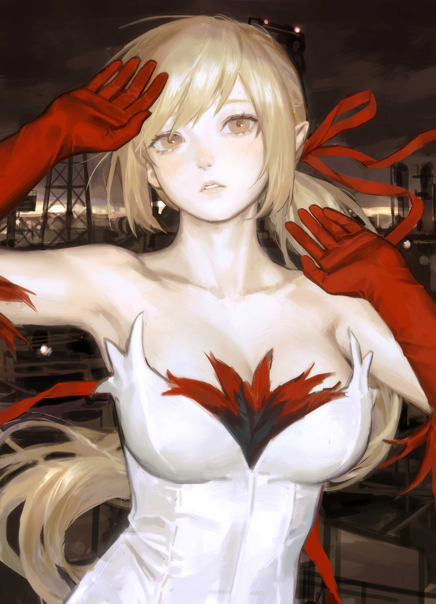 This is a pixiv picture whose title is 夜.