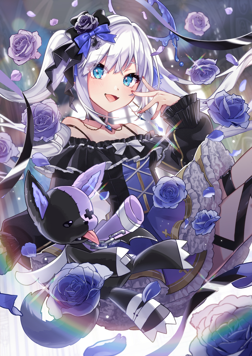 This is a pixiv picture whose title is 白音ゆきちゃん.