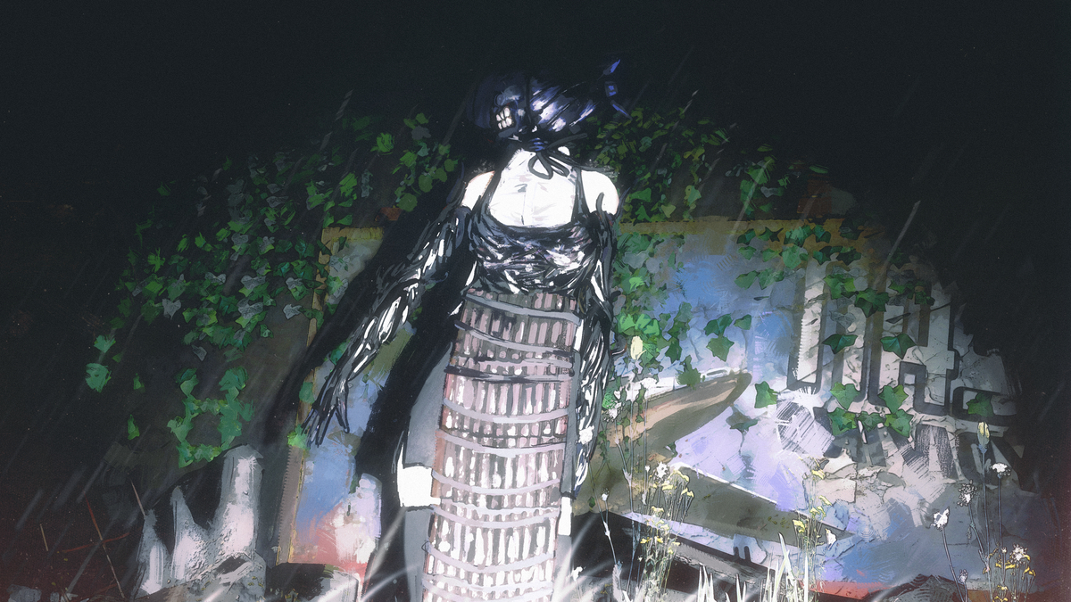 This is a pixiv picture whose title is 爆弾の悪魔.