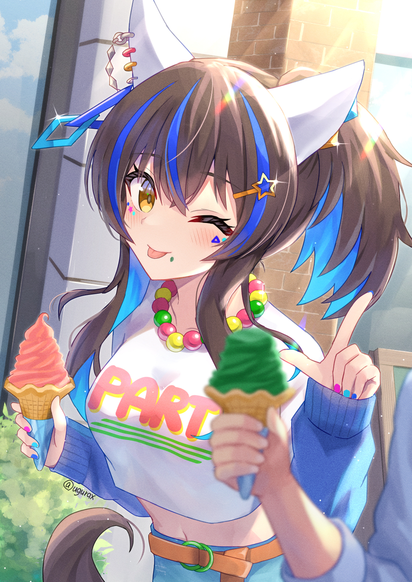 This is a pixiv picture whose title is 隙ありっ♡.