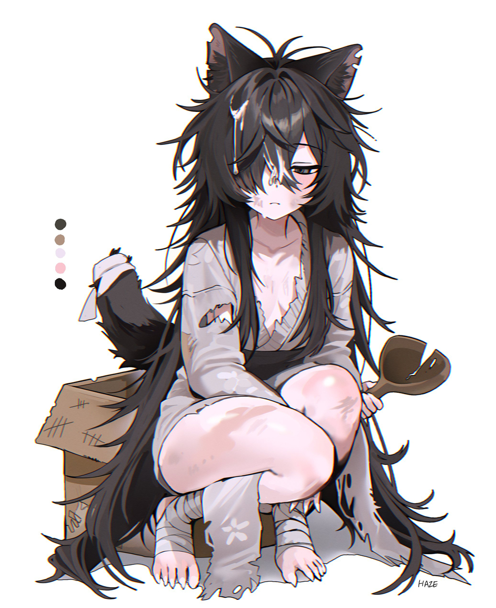 This is a pixiv picture whose title is meme cat.