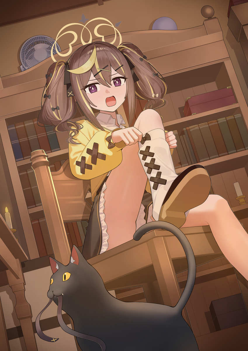 This is a pixiv picture whose title is ちょっと！私のリボン...！.