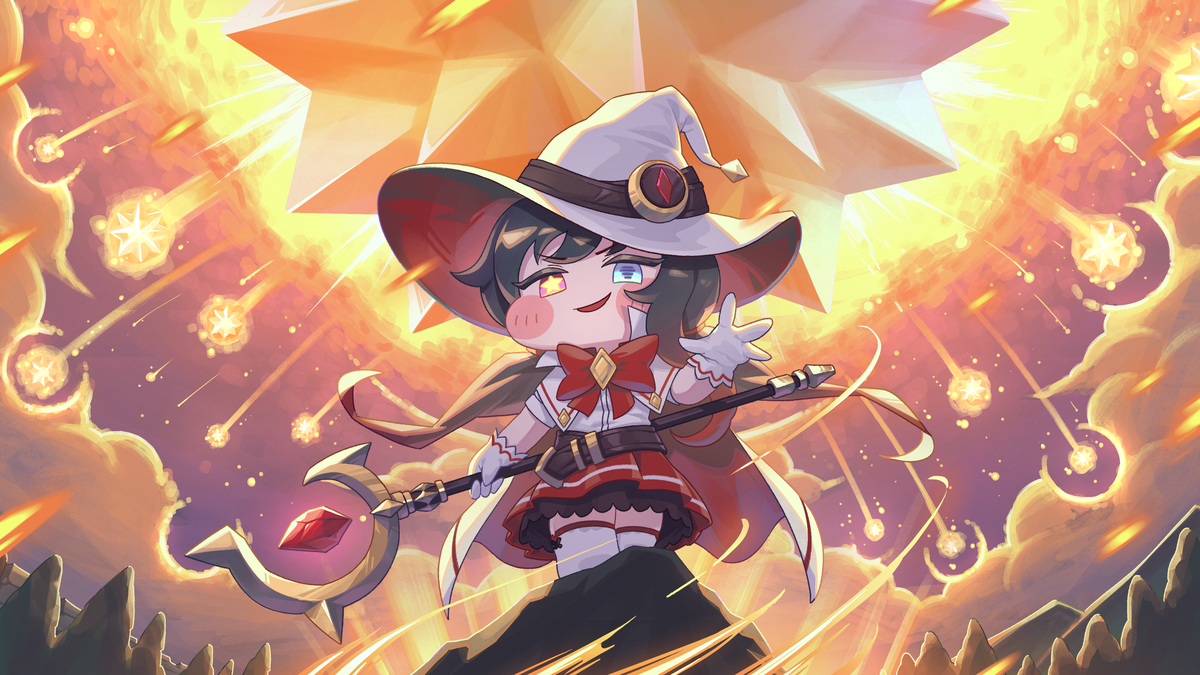 This is a pixiv picture whose title is 시온 더 다크스타 :).