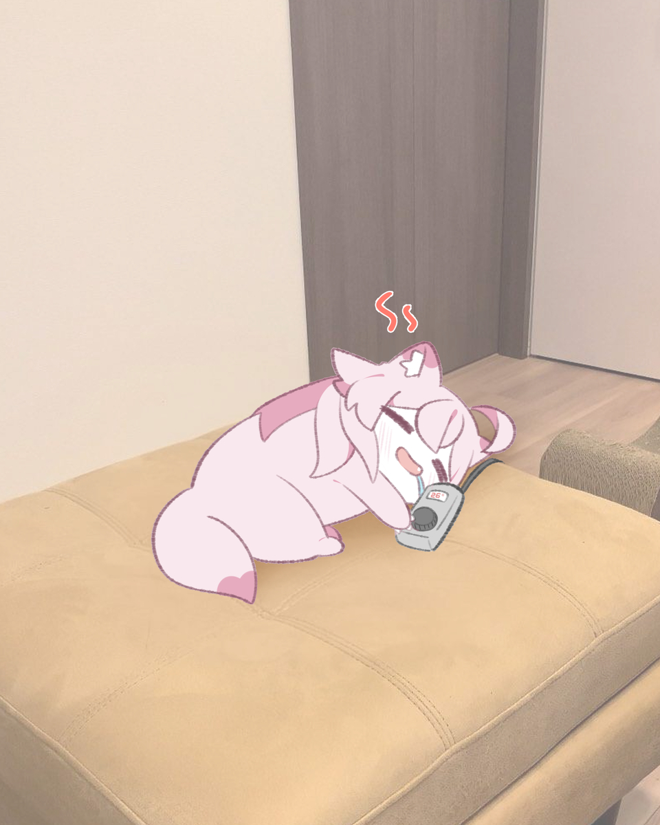 This is a pixiv picture whose title is 電気毛布は最高！~ ☺️♨️.