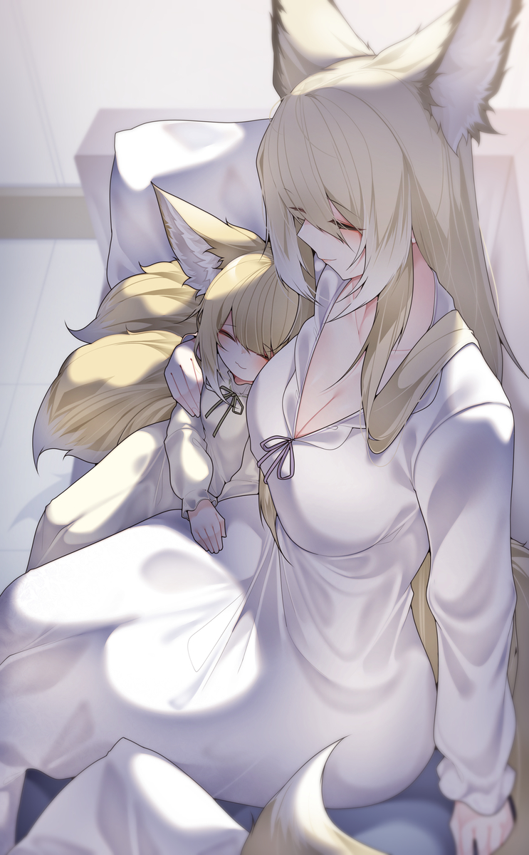 This is a pixiv picture whose title is Mama~.