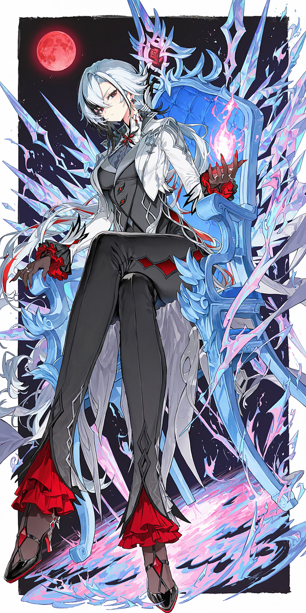 This is a pixiv picture whose title is アルレッキーノ🔥.