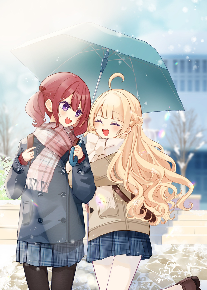 This is a pixiv picture whose title is 冬の日.