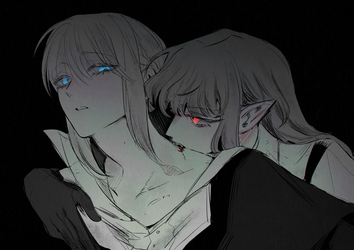 This is a pixiv picture whose title is Vampire & Priestess [4].