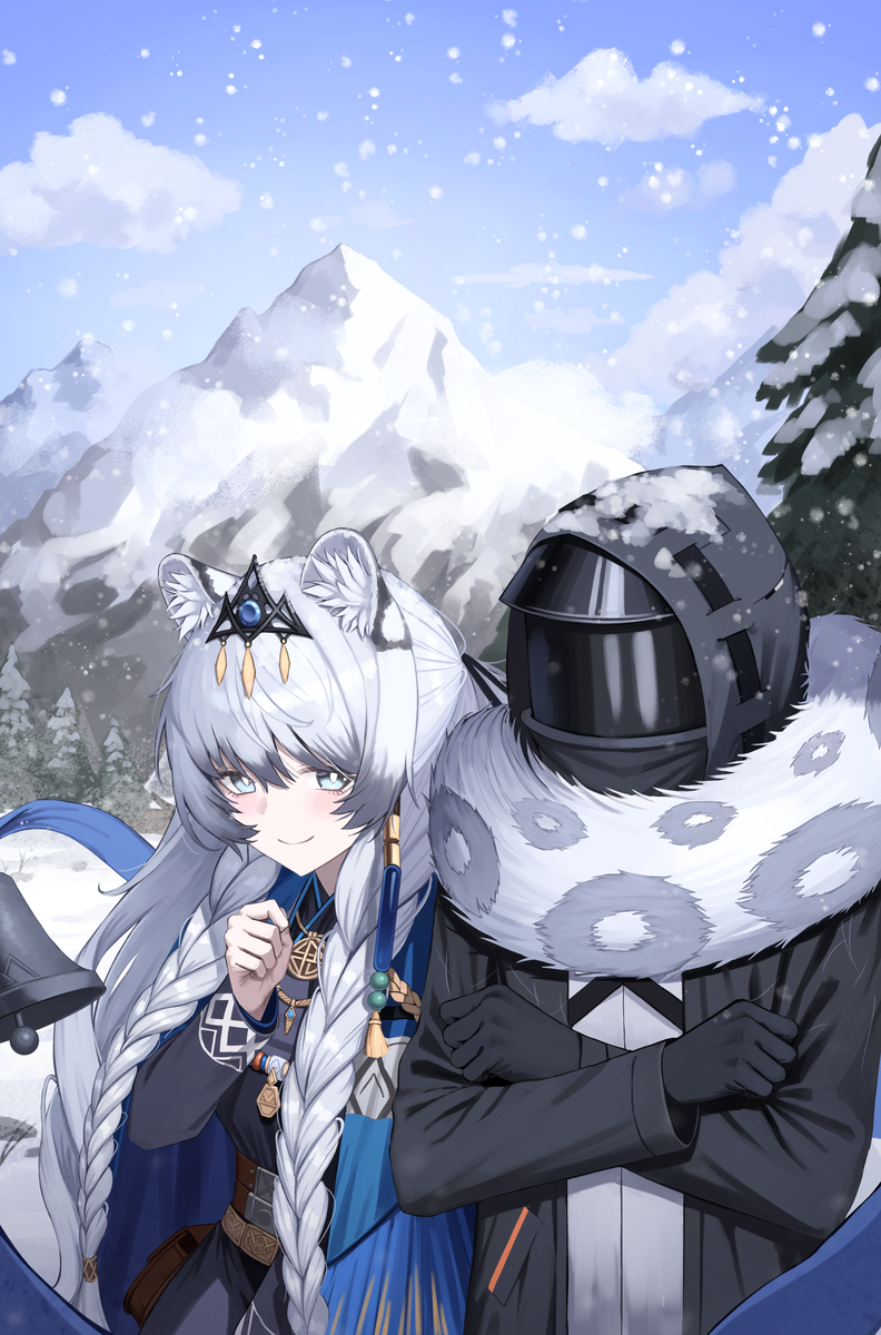 This is a pixiv picture whose title is Pramanix tail scarf.