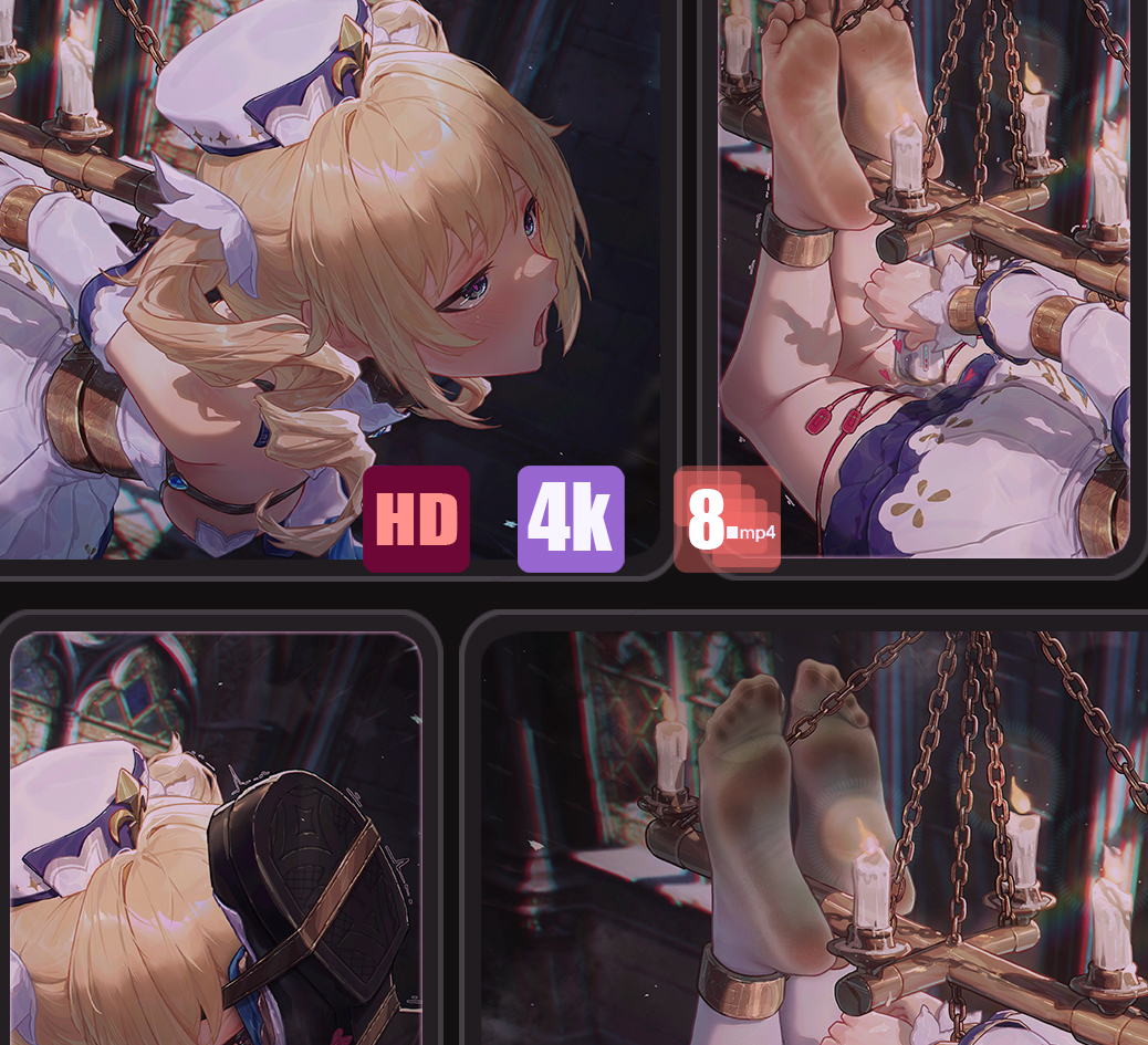 This is a pixiv picture whose title is 【动图10期】忏悔-芭芭拉.