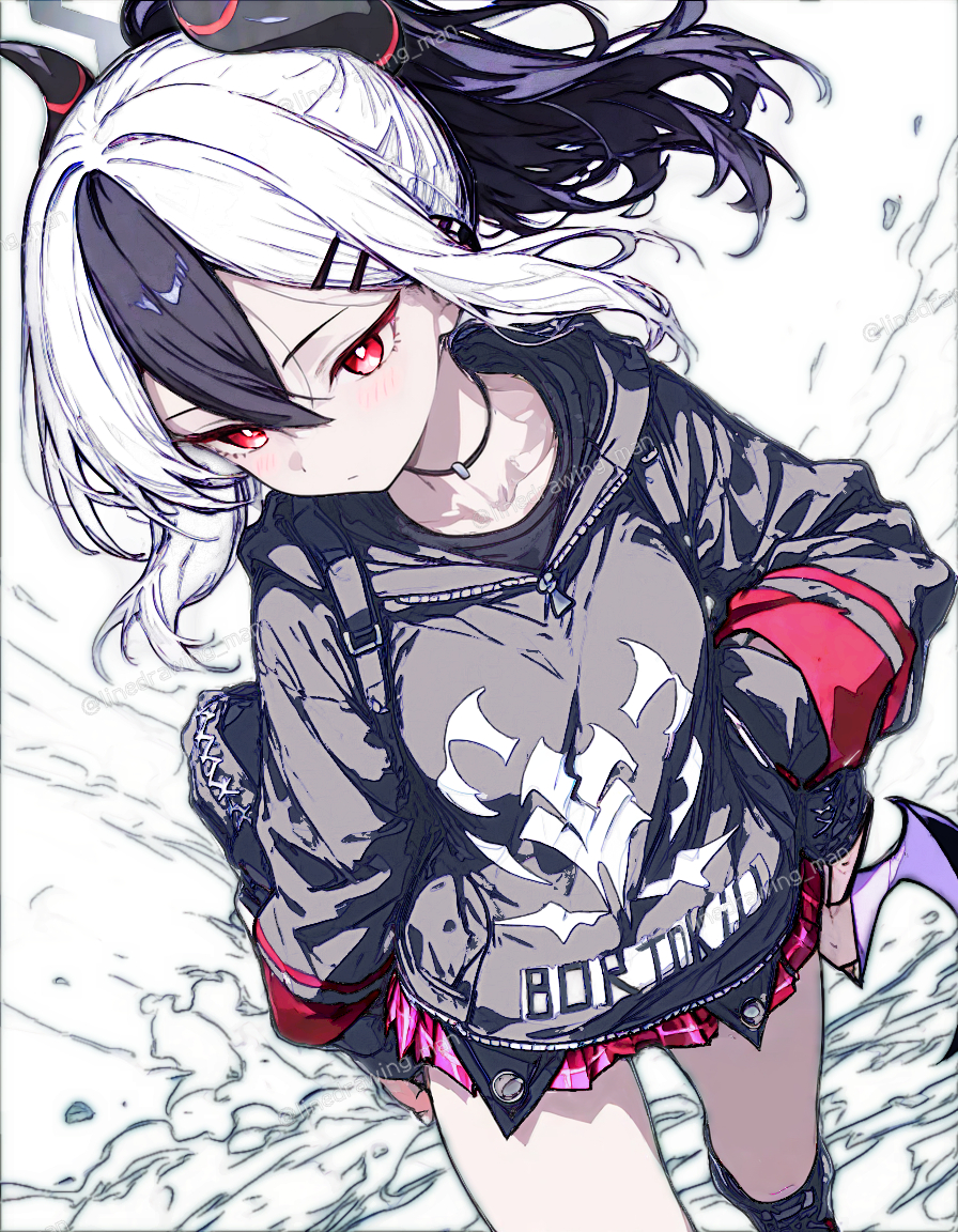 This is a pixiv picture whose title is 社長とムツキは何してるの..........