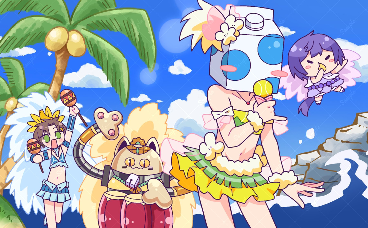 This is a pixiv picture whose title is 🌊🎾.