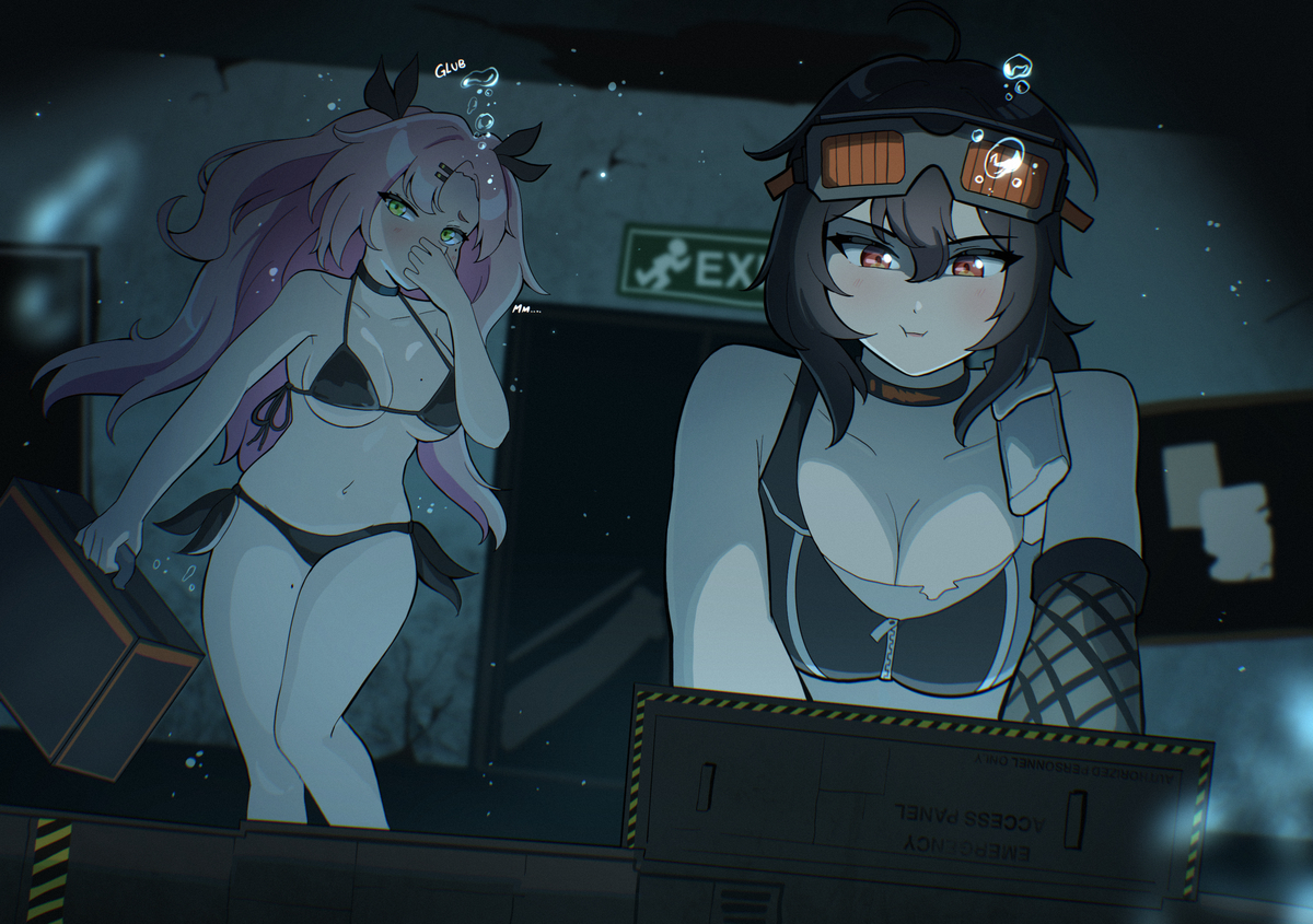 This is a pixiv picture whose title is Submerged Hollow.