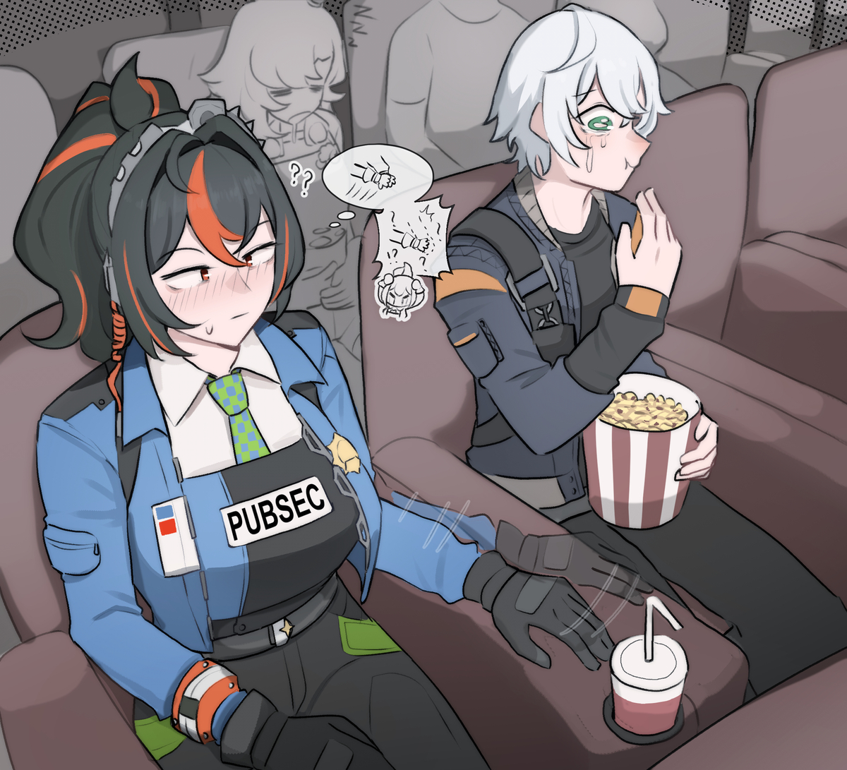 This is a pixiv picture whose title is movie.