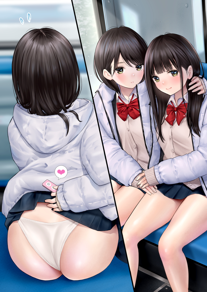 This is a pixiv picture whose title is YURI-BUS🚍️.