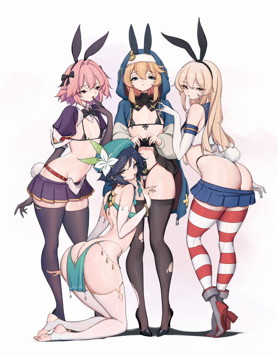 This is a pixiv picture whose title is Femboy Club.