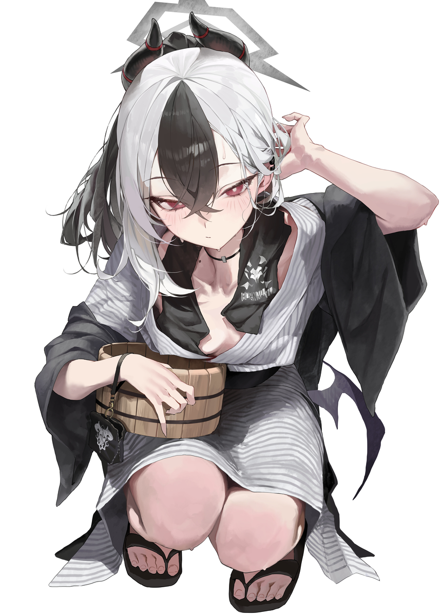 This is a pixiv picture whose title is 浴衣カヨコ.