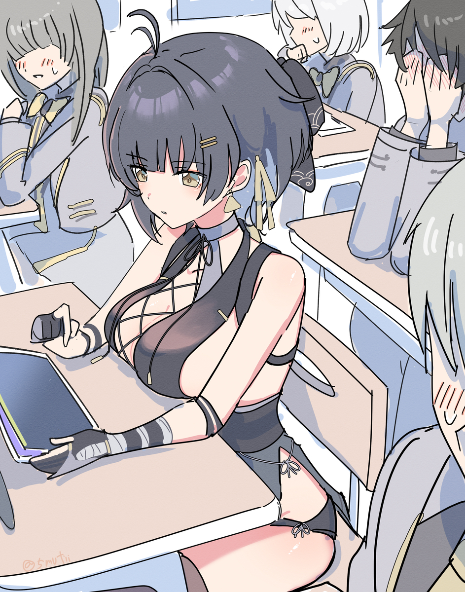 This is a pixiv picture whose title is スタートーチ学園の転入生.