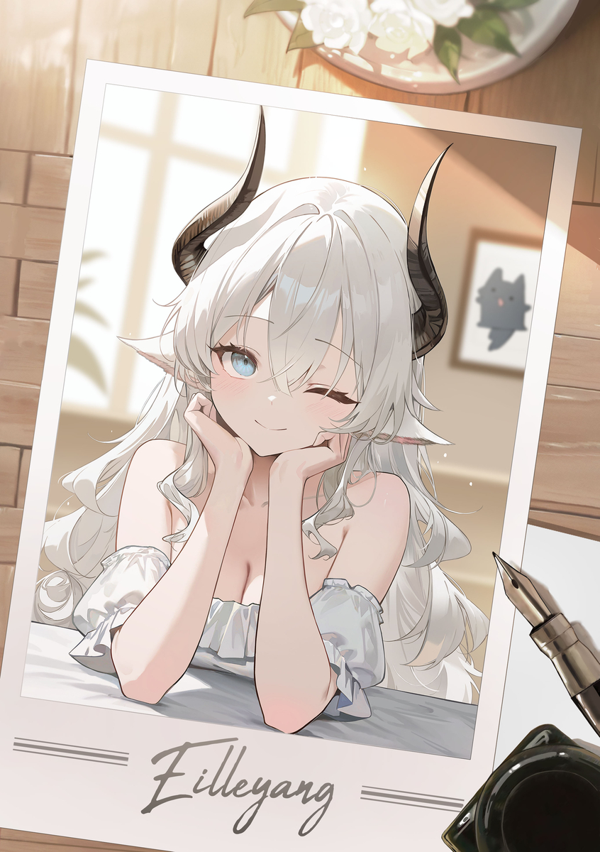 This is a pixiv picture whose title is 엘리양.