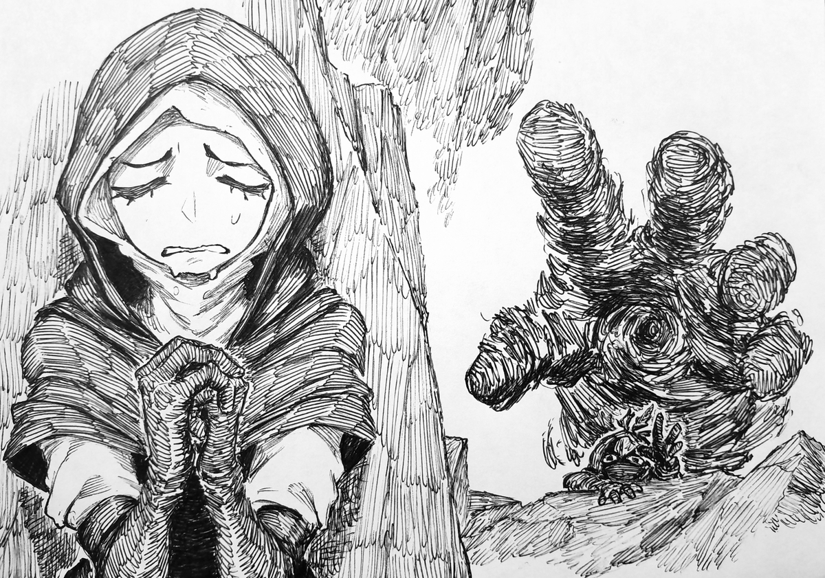 This is a pixiv picture whose title is Chasm Fall.