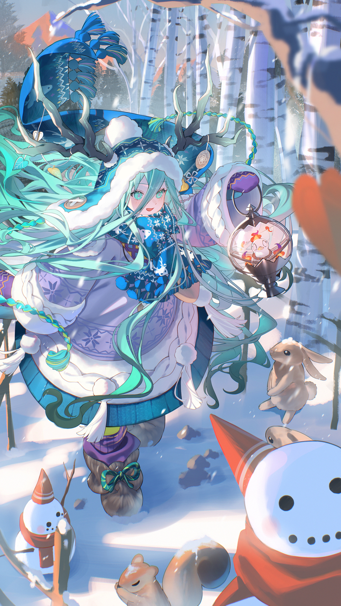 This is a pixiv picture whose title is 雪❄.