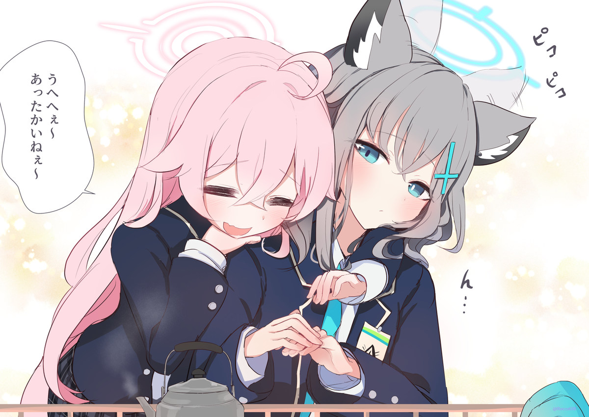 This is a pixiv picture whose title is 冬はシロコちゃんに限るねぇ～.