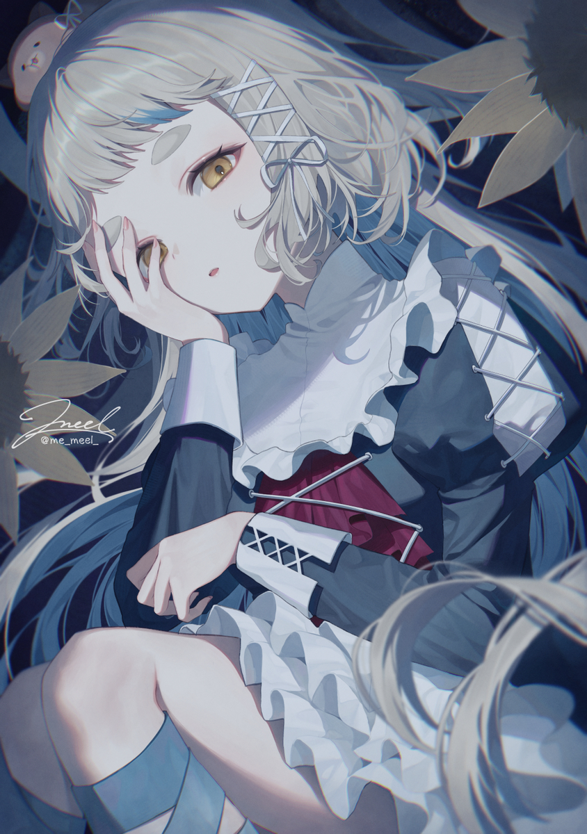 This is a pixiv picture whose title is ずれる 崩れる.