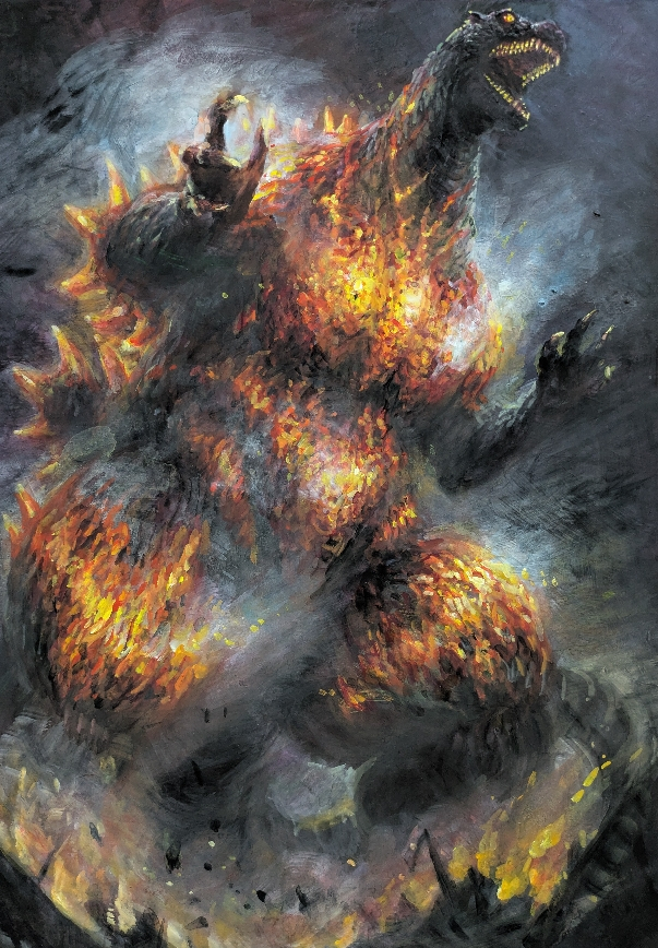 This is a pixiv picture whose title is ゴジラVSデストロイア　30周年.