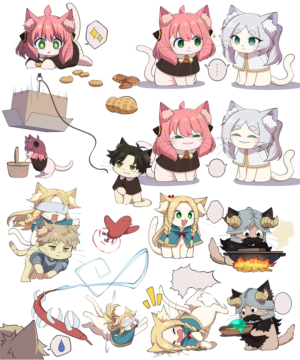 This is a pixiv picture whose title is 🐱🐱🐱.