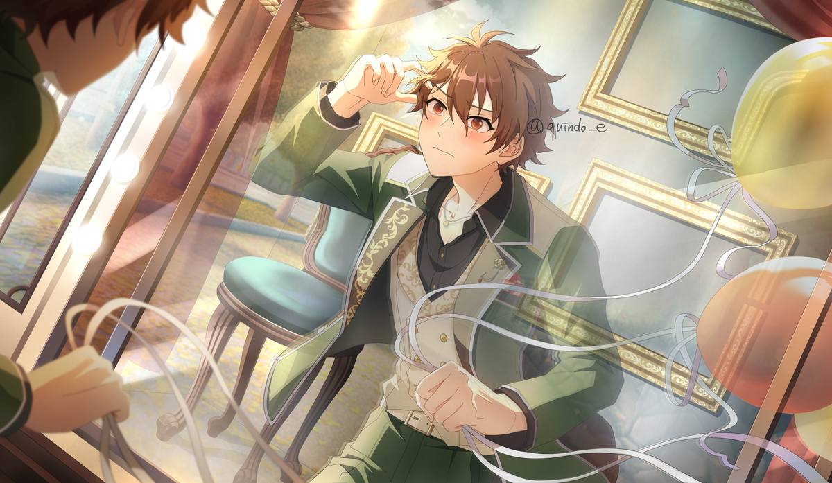 This is a pixiv picture whose title is デート5分前.