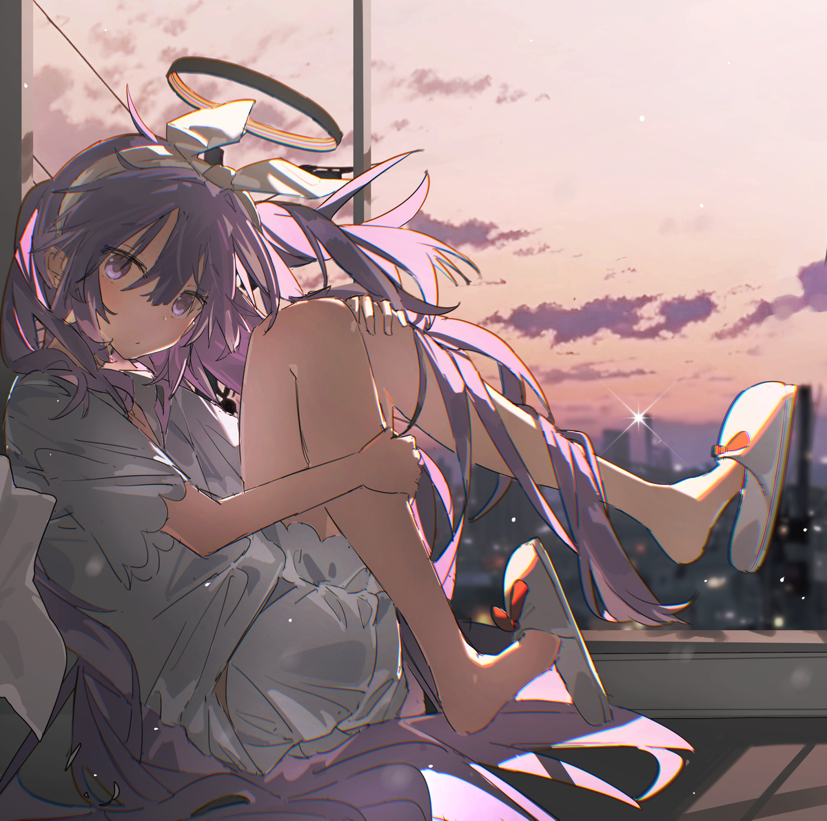 This is a pixiv picture whose title is 🌆.