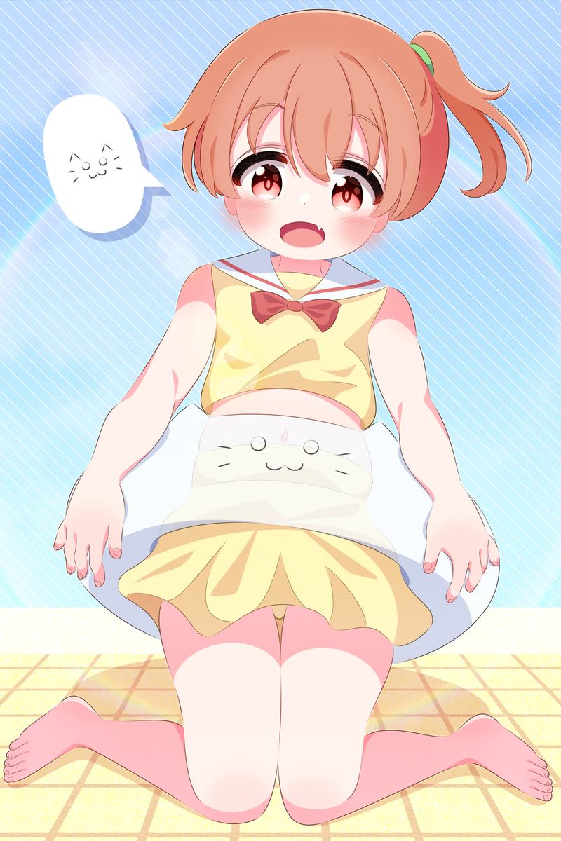 This is a pixiv picture whose title is 🐱🛟.