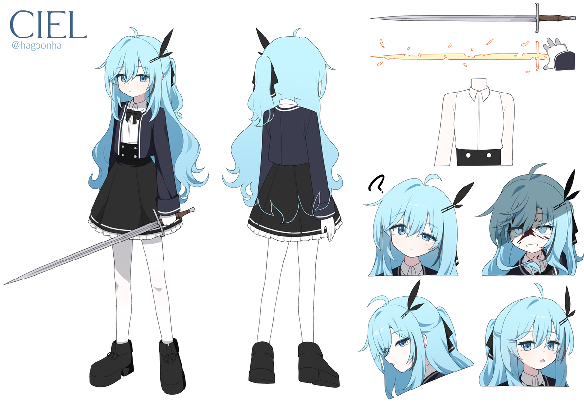 This is a pixiv picture whose title is OC_CIEL_sheet (Modified Ver.).