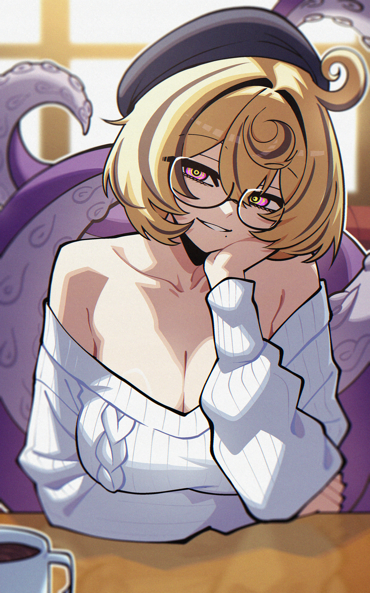 This is a pixiv picture whose title is a date with Yidhari [comms].