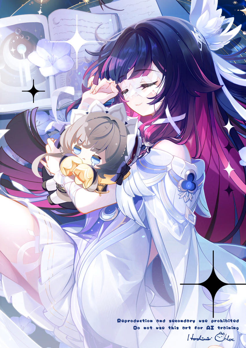 This is a pixiv picture whose title is コロンビーナの子守唄.