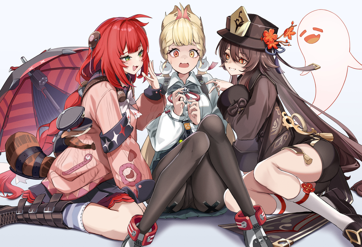 This is a pixiv picture whose title is いたずらコンビ🍎👻.