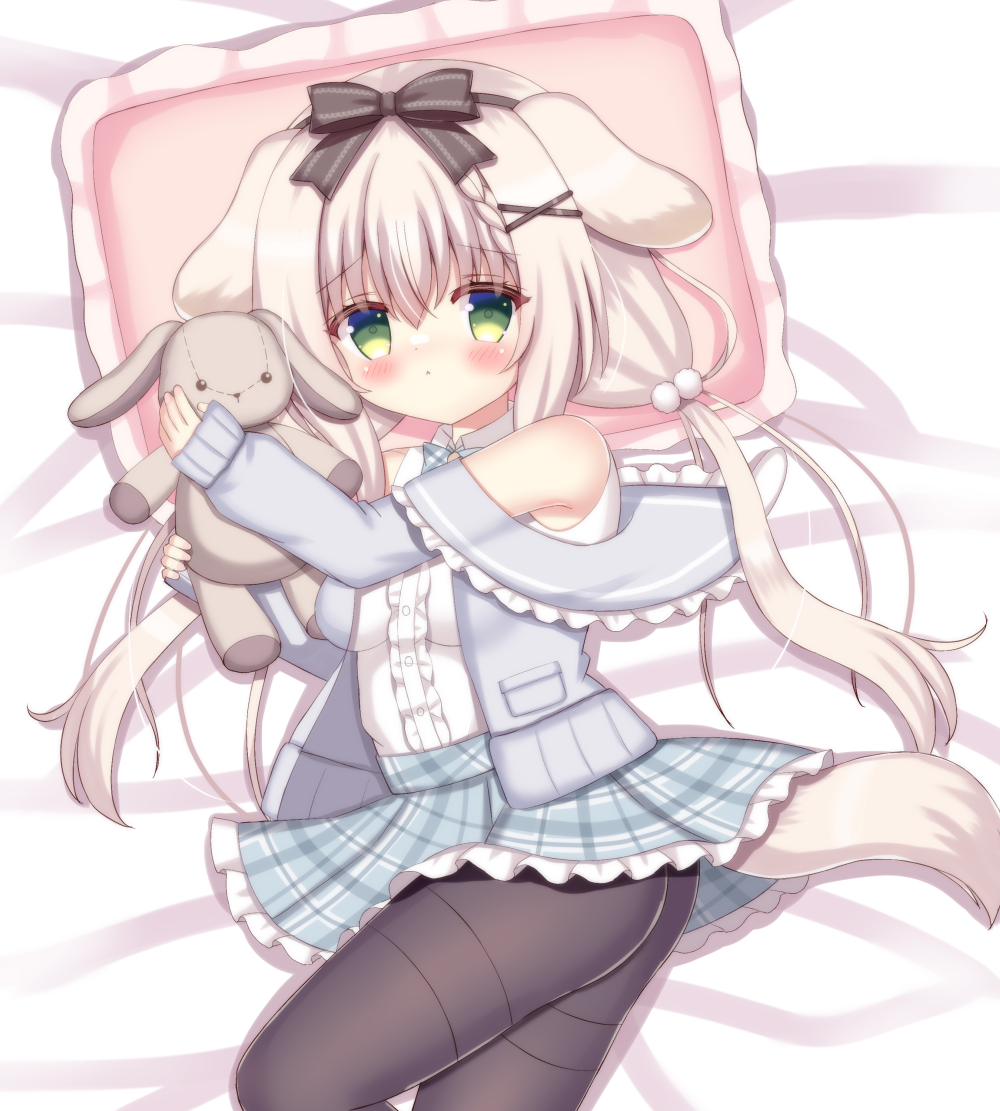 This is a pixiv picture whose title is 🐇💖🐶.