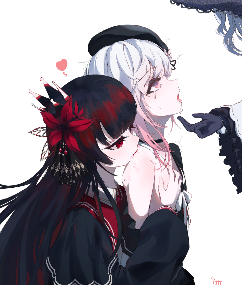 This is a pixiv picture whose title is 粉毛是对的.