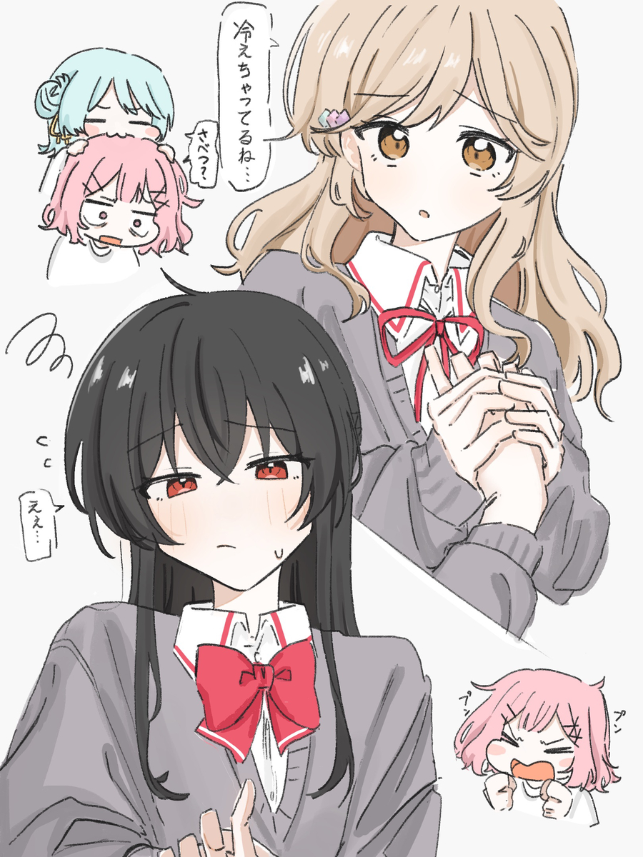 This is a pixiv picture whose title is あじさつ？.