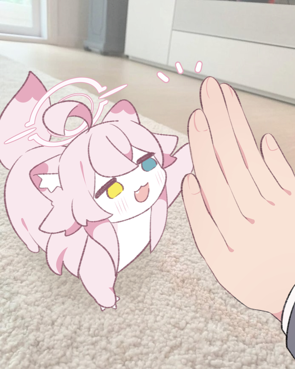 This is a pixiv picture whose title is ハイタッチ〜！👏.