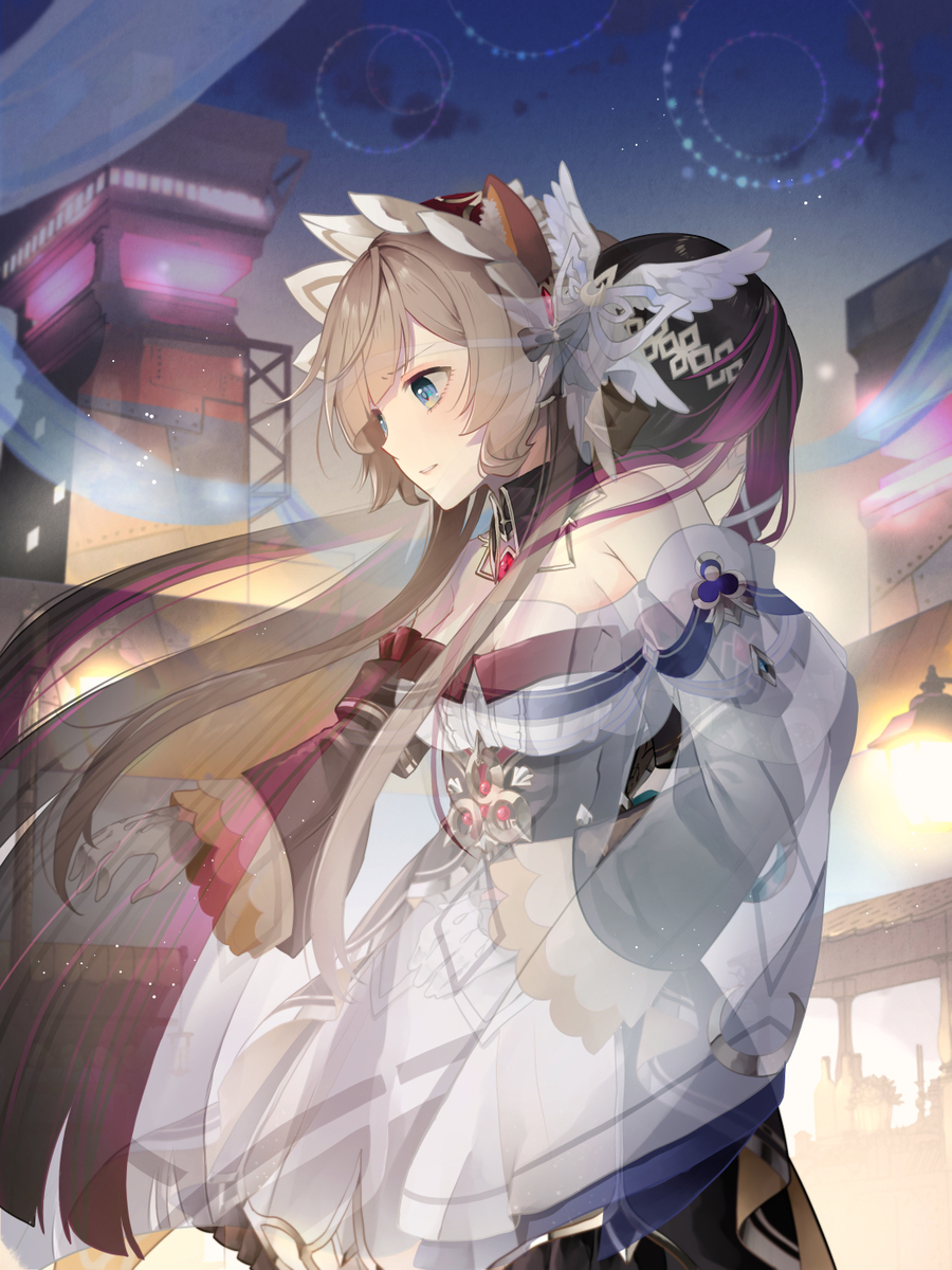 This is a pixiv picture whose title is 傀儡と少女.