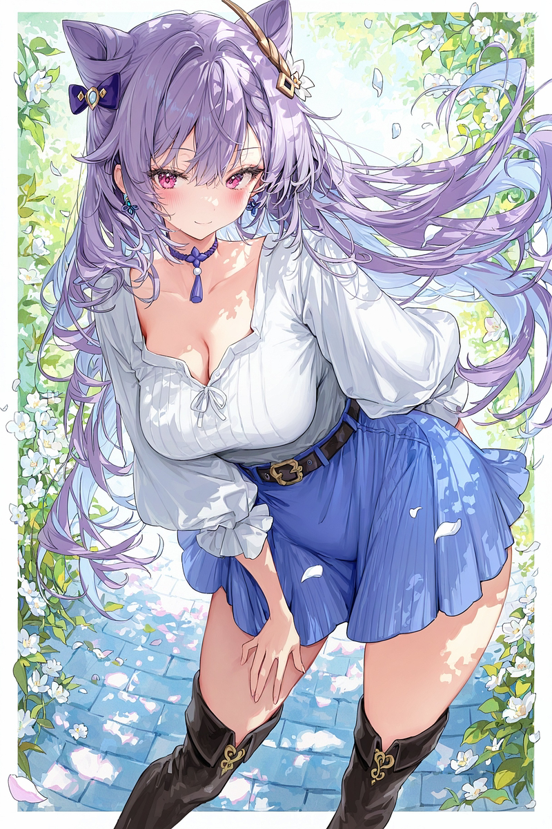 This is a pixiv picture whose title is カジュアル 刻晴.