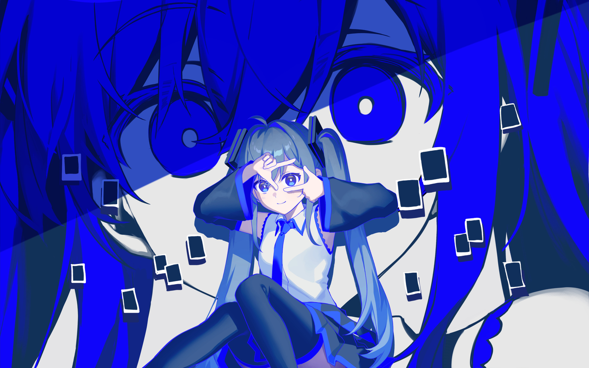 This is a pixiv picture whose title is 無色透名の夜の向こう側.