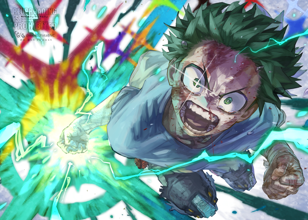 This is a pixiv picture whose title is ヒロアカ　イラスト.