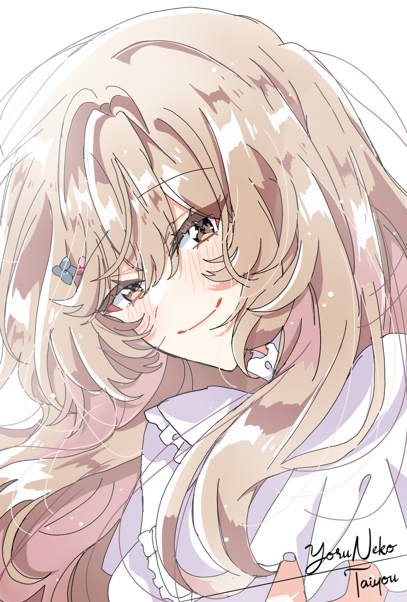 This is a pixiv picture whose title is Ajisai-sama Maji Dai Tenshi🤎.