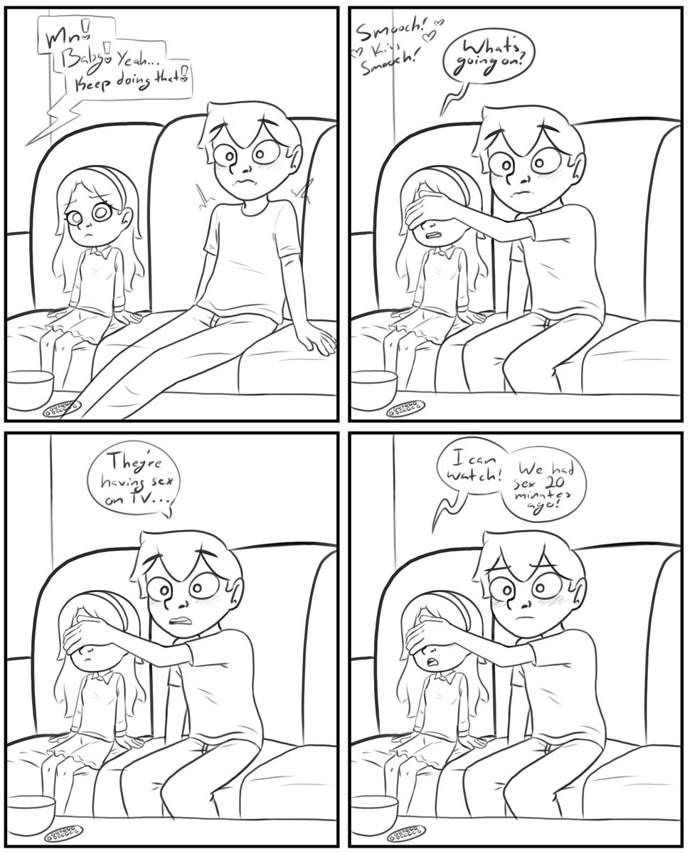 This is a pixiv picture whose title is Sex on TV.